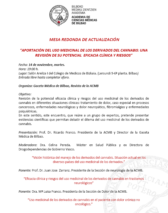 14-11-2017 I Mesa redonda Gaceta Médica Cannabis. 1