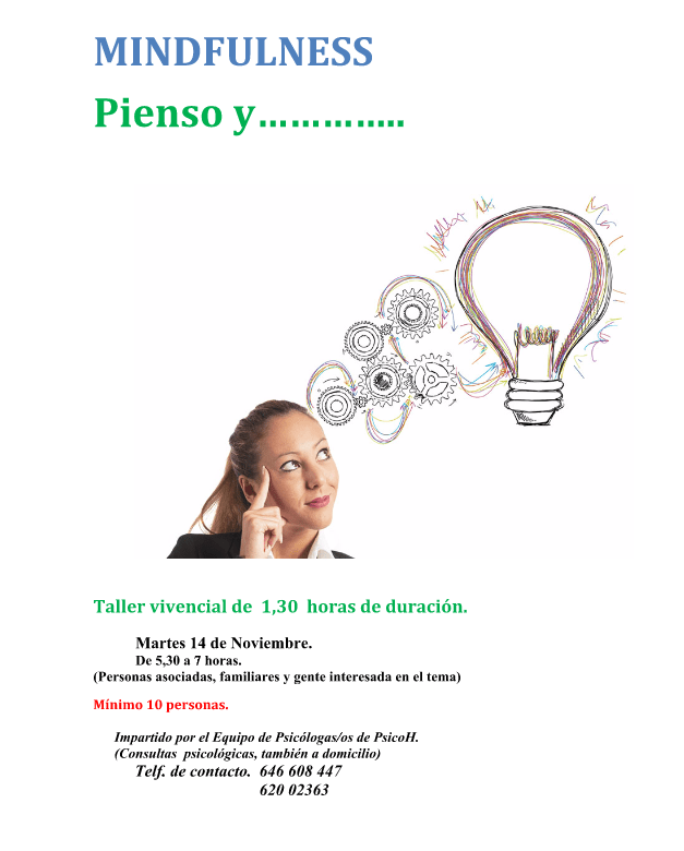 14-11-2017. Mindfulness. Pienso y.....