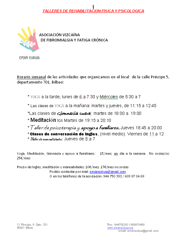 Carta actividades Noviembre 2017 - 2