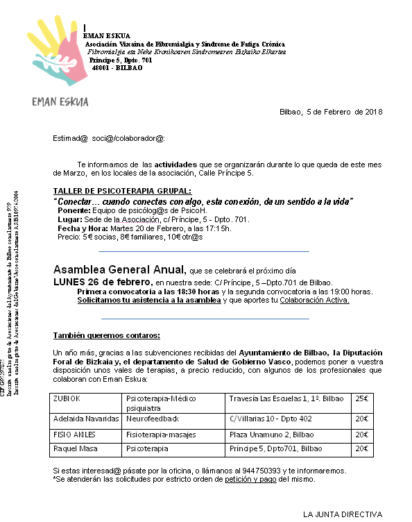 Carta Febrero