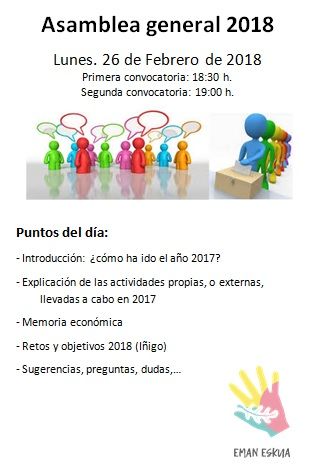 Cartel asamblea 2018