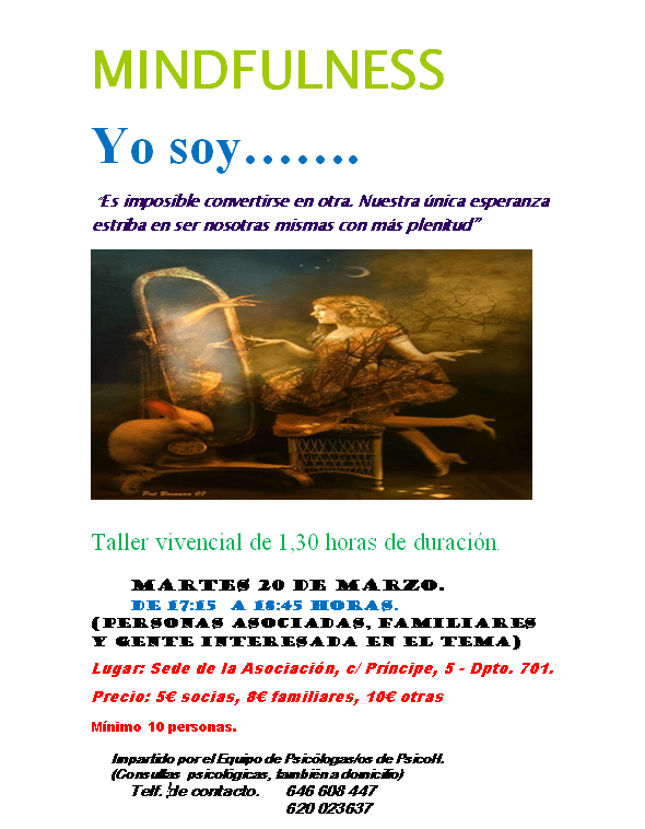 20-03-2018. Mindfulness. Yo soy.......