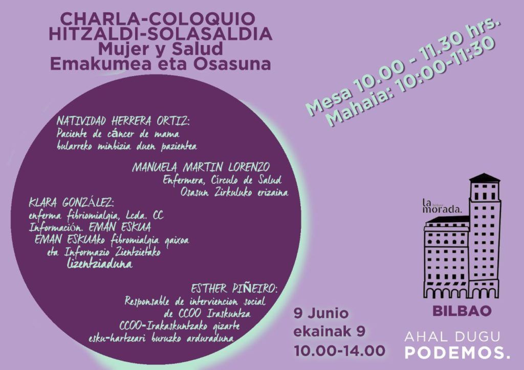 Charla-coloquio Salud y Mujer.